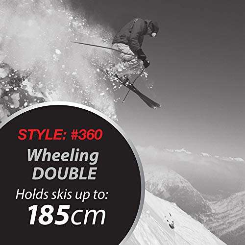 Athalon Padded Wheeling Double Ski Bag Buy Ski Travel Bags Online